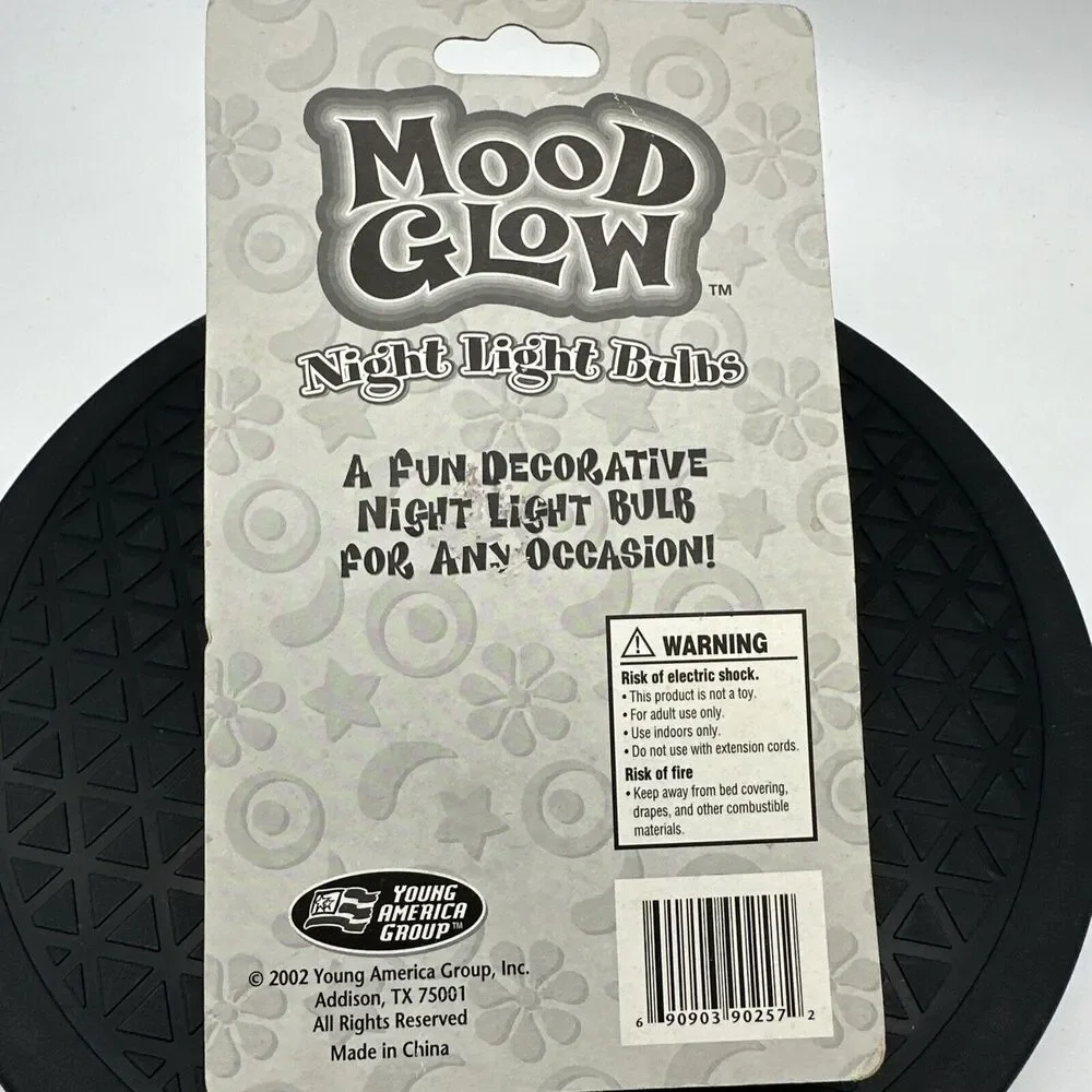 Vintage Rare Mood Glow Mini Bulbs Hippie Happy NEW